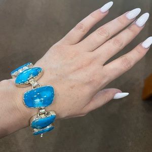 Turquoise link bracelet